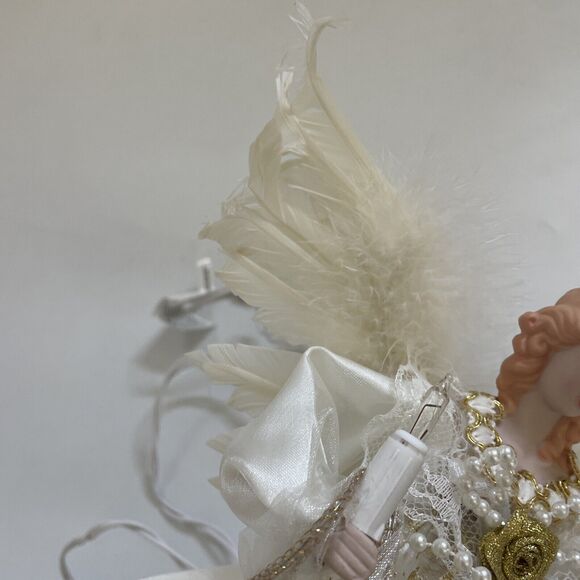 Kurt S. Adler Light Gold And Ivory Angel Treetop - Picture 13 of 15